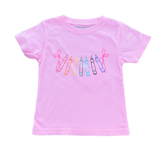 Mustard & Ketchup Crayons with Bows T-Shirt