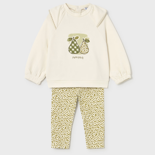 Mayoral Baby Girl Pear Pullover & Legging Set