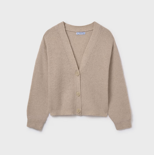 Mayoral Tween Oatmeal Cardigan