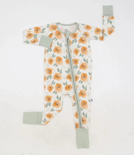 Benji & Bru Peachy Blooms Zippie