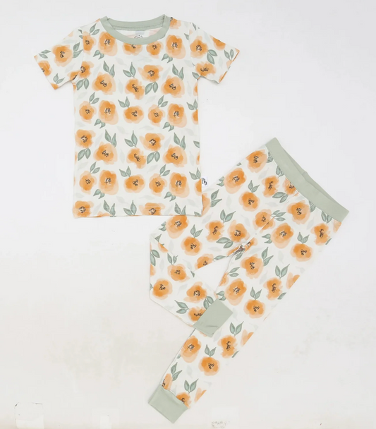 Benji & Bru Peachy Blooms Pajamas
