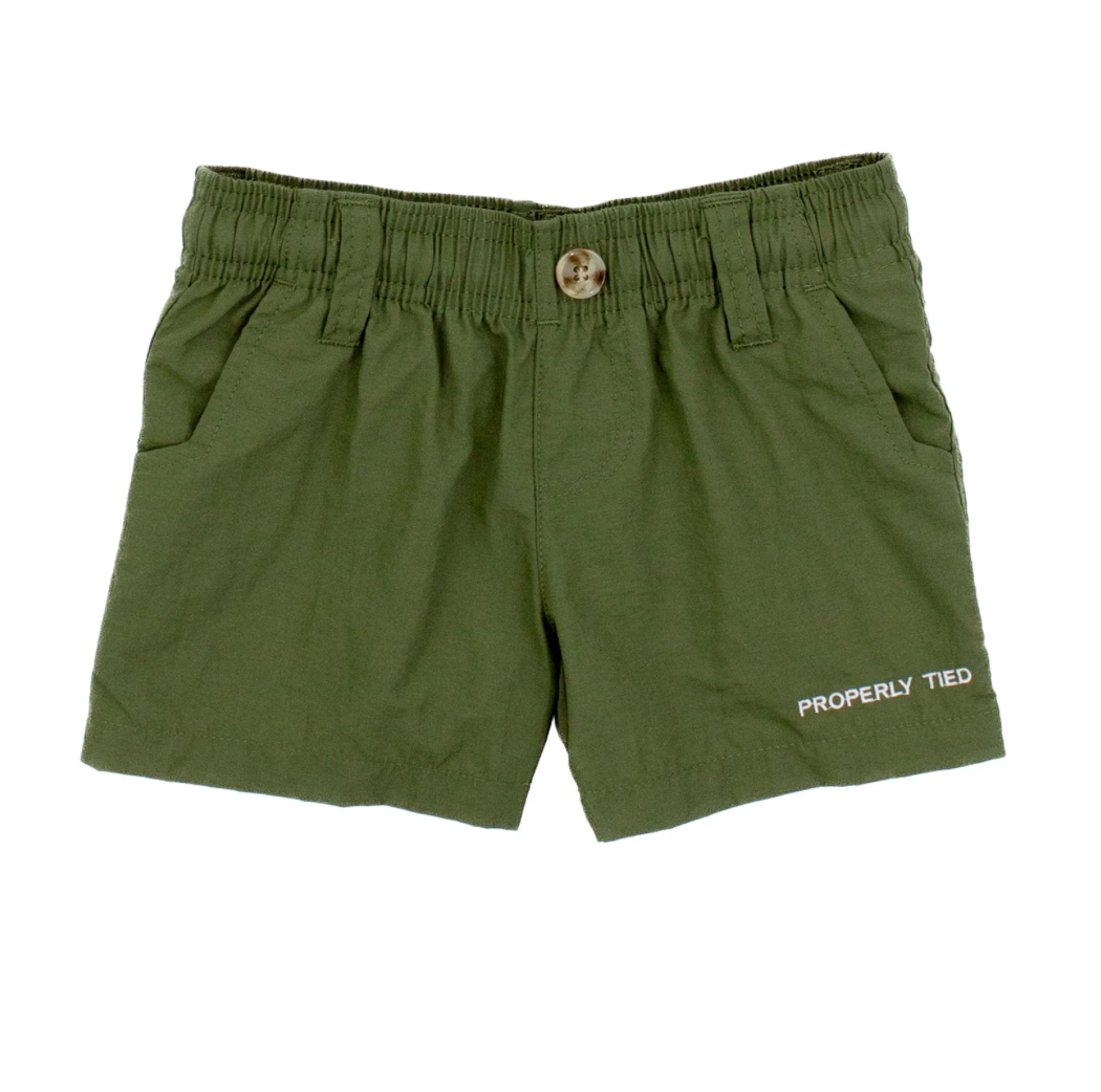 Properly Tied Olive Mallard Shorts