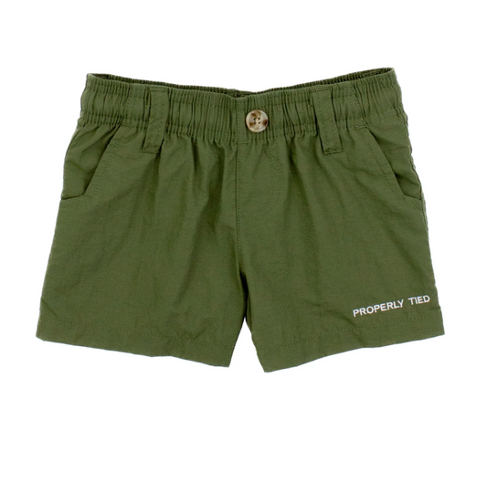 Properly Tied Olive Mallard Shorts