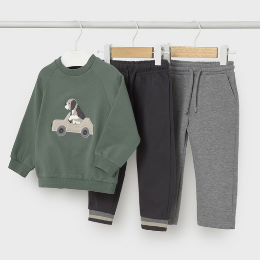 Mayoral Baby Boy Jackson 3 Piece Jogger Set