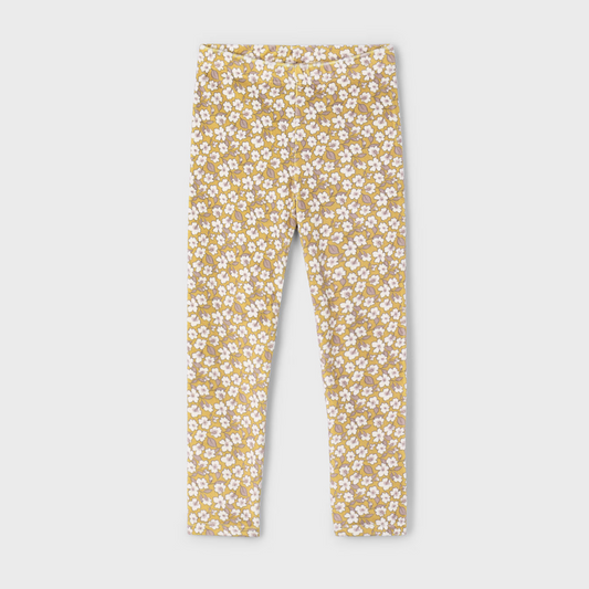 Mayoral Girl Julie Floral Velvet Leggings