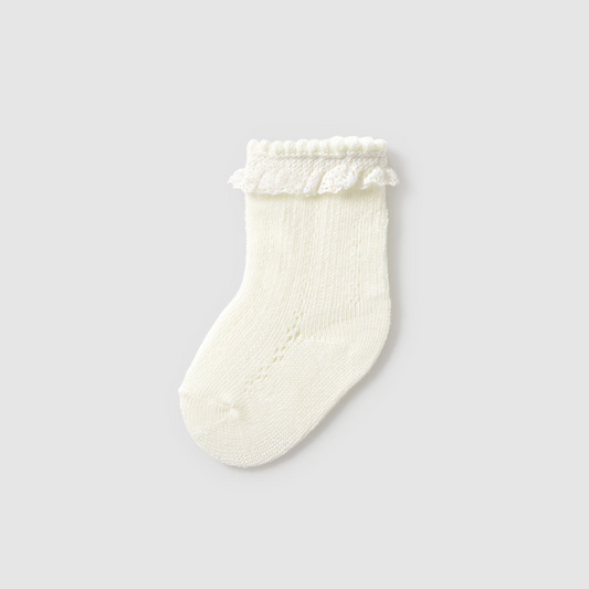 Mayoral Baby Girl Cream Knee High Socks