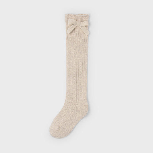 Mayoral Girl Champagne Knee High Socks