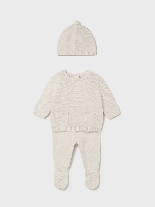 Mayoral Baby Natural 3 Piece Set