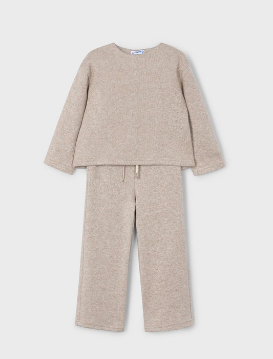Mayoral Girl Shimmer Sweater & Pants Set