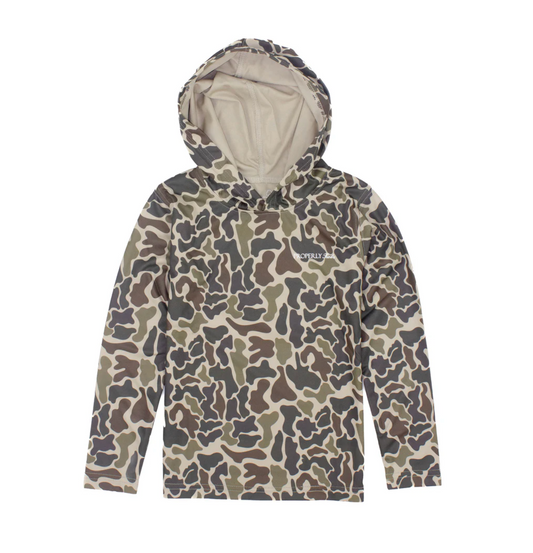 Properly Tied Sportsman Performance Hoodie Vintage Camo