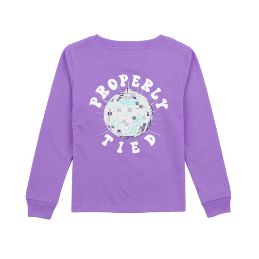 Properly Tied Girls Disco Ball on Light Purple