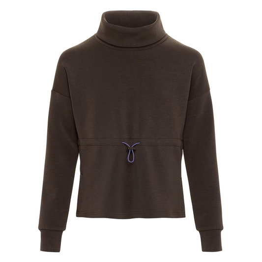 Pleat Nell Cocoa/Purple Top