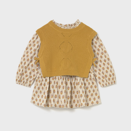 Mayoral Baby Girl Hazel Vest and Dress Set
