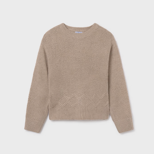 Mayoral Tween Oatmeal Sweater
