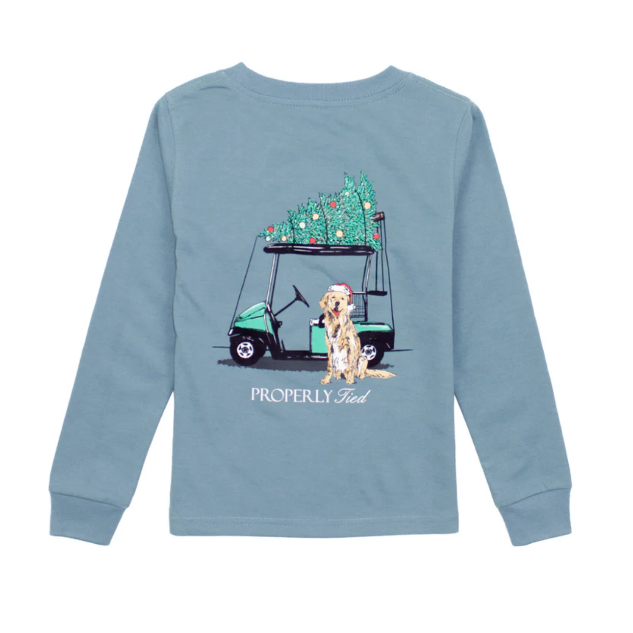 Properly Tied Santa's Caddy on Steel Blue