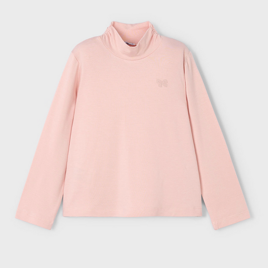 Mayoral Girl Pink Mock Neck Tee