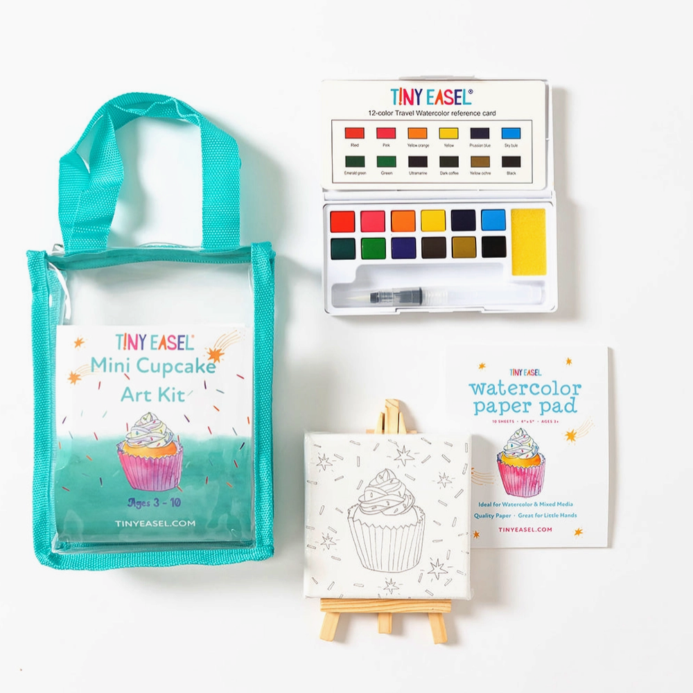 Tiny Easel Mini Cupcake Art Kit