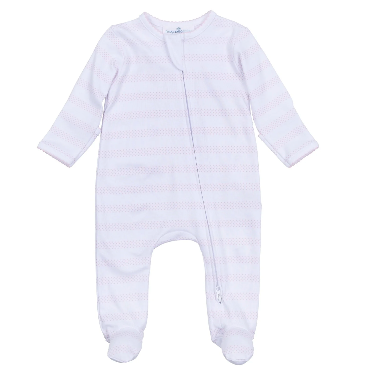 Magnolia Baby Pink Baby of Mine Zip Footie