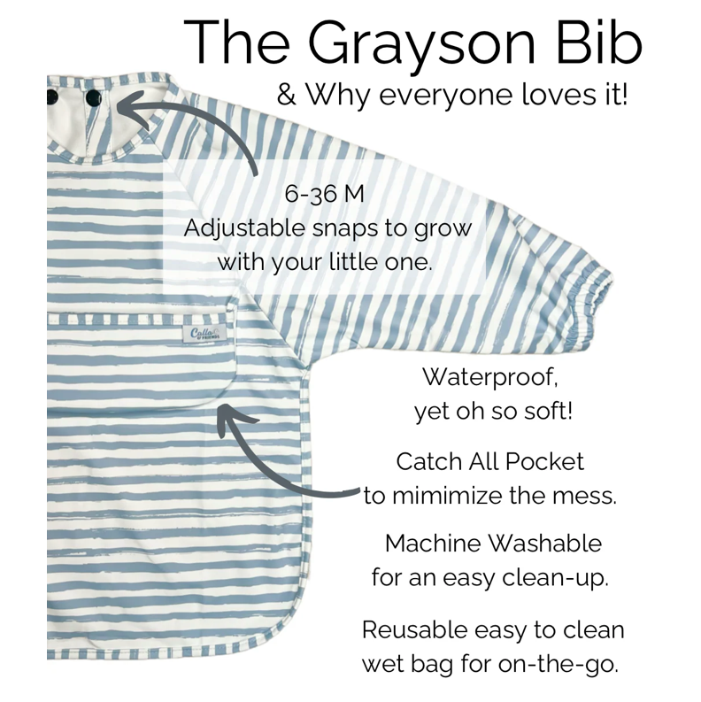 Calla & Friends Wildflower Dreams Grayson Long Sleeve Bib