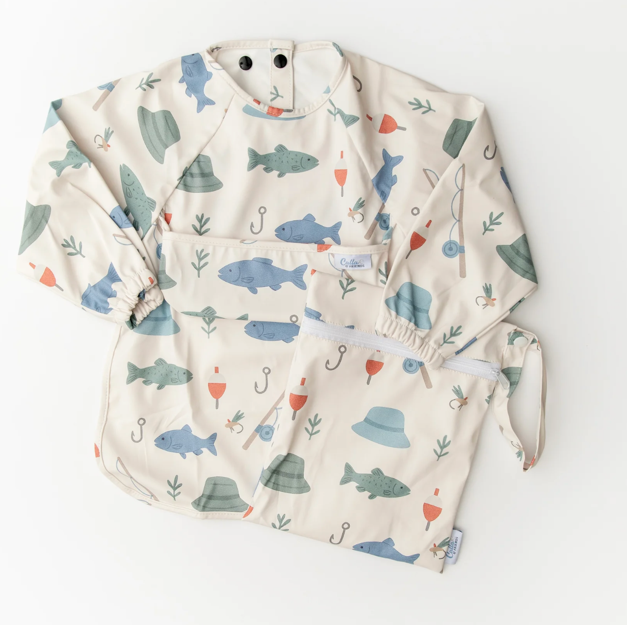 Calla & Friends Lakeside Catch Grayson Long Sleeve Bib