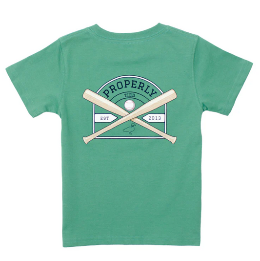 Properly Tied Baseball Shield on Ivy