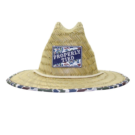 Properly Tied Cabo Straw Hat - Terra Camo
