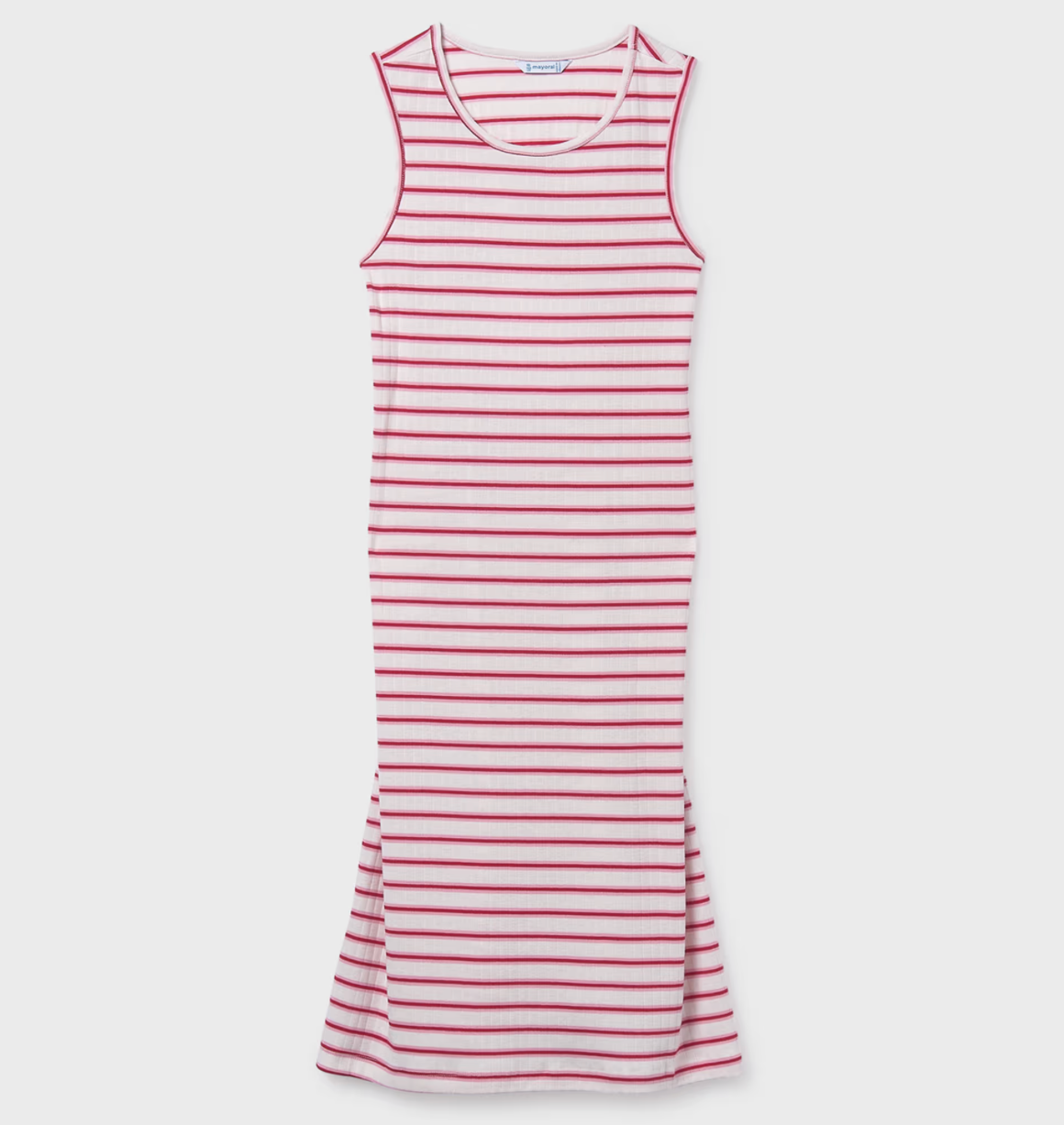 Mayoral Tween Pink Stripe Dress