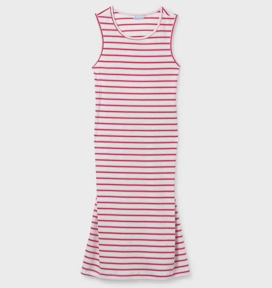 Mayoral Tween Pink Stripe Dress