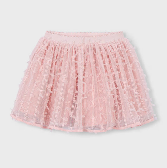 Mayoral Girl Pink Blossom Tulle Skirt