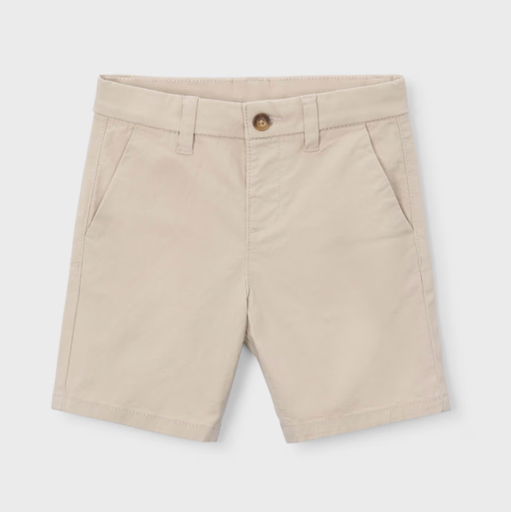 Mayoral Boy Khaki Twill Chino Shorts