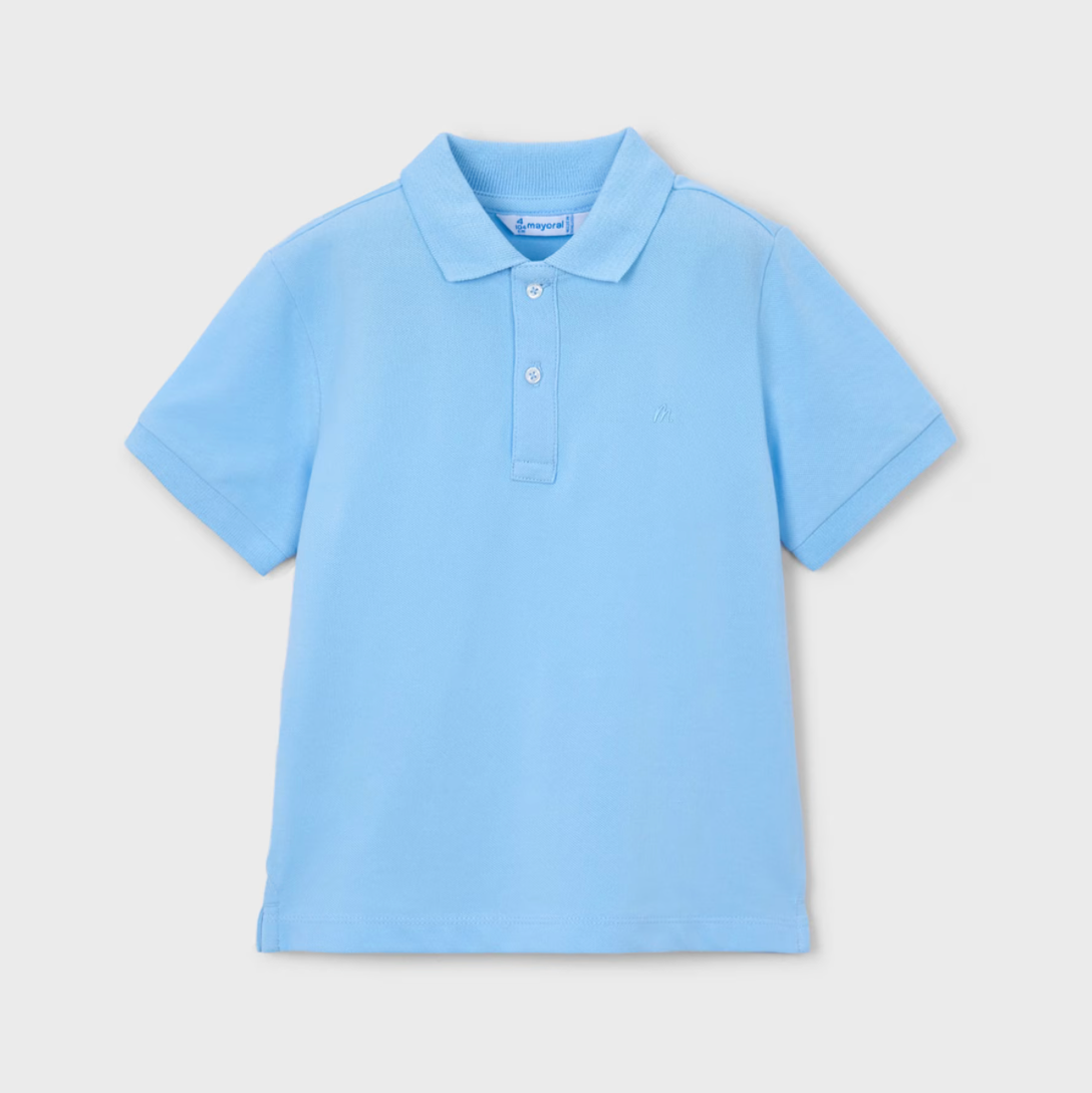 Mayoral Boys Sky Blue Basic Polo