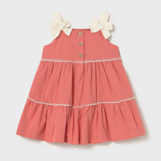 Mayoral Baby Girl Orange Dress