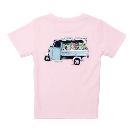 Properly Tied Girls Fresh Florals on Rose