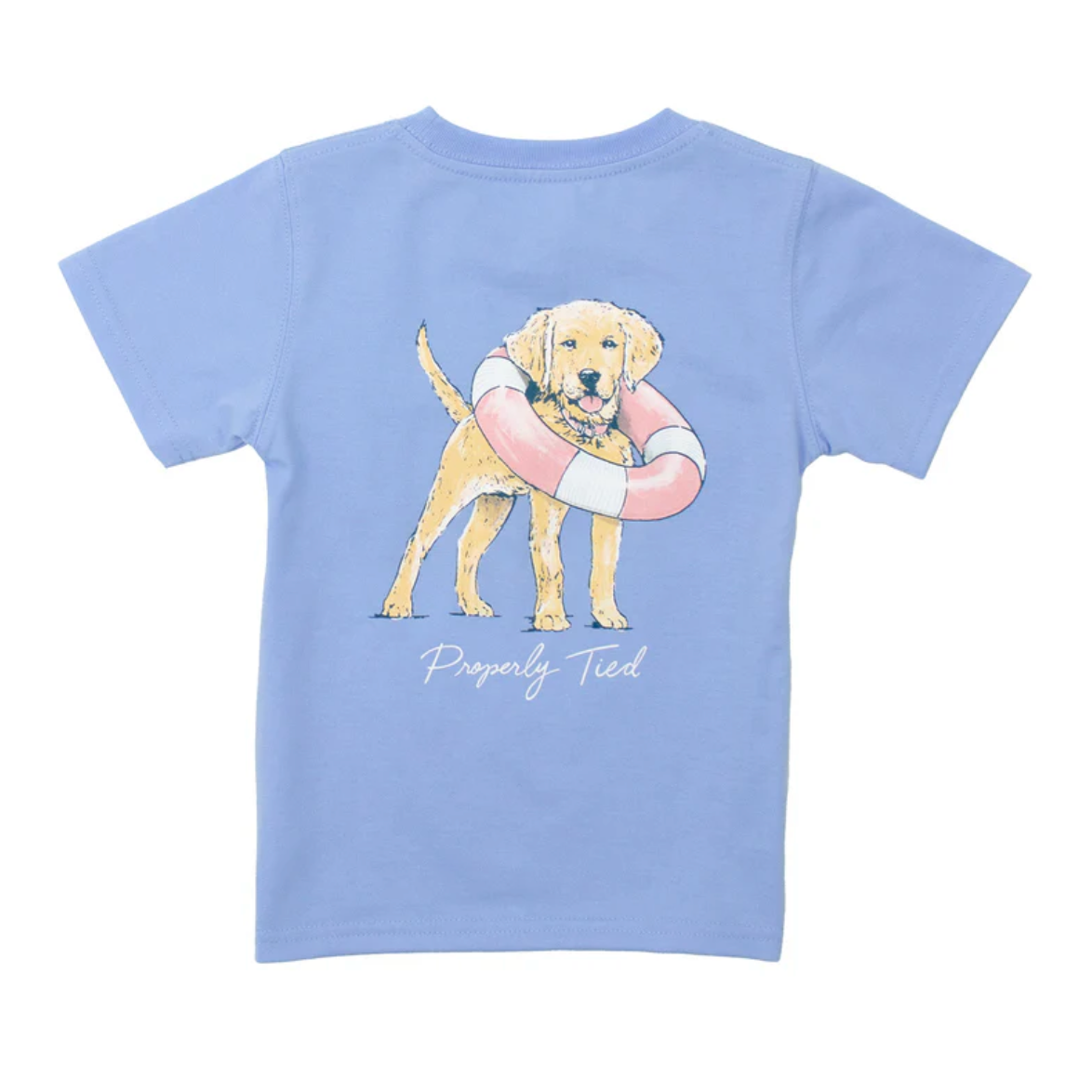 Properly Tied Girls Lifeguard Pup on Light Blue