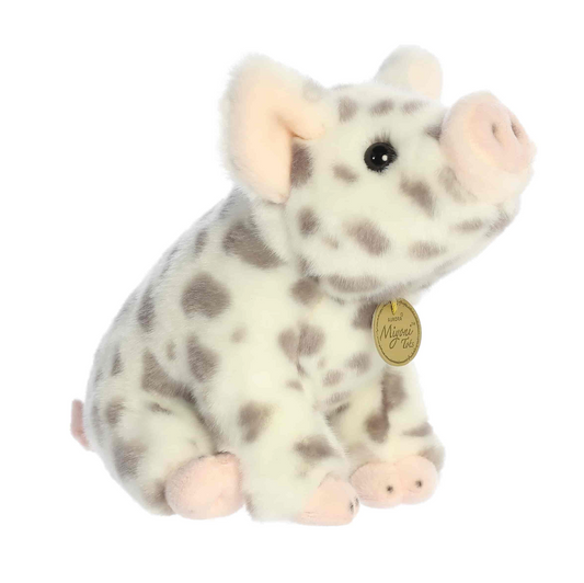 Aurora® - Miyoni® - 8.5" Seated Spotted Piglet Stuffed Animal