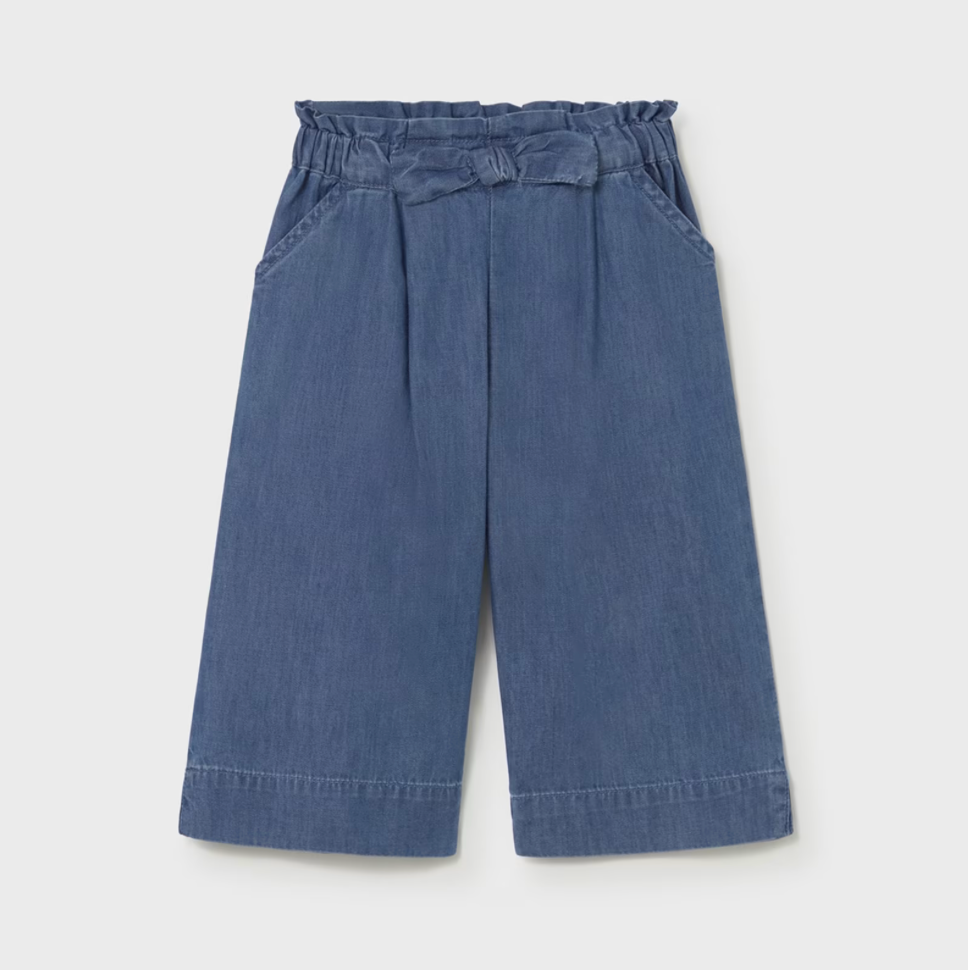 Mayoral Baby Girl Flowy Denim Pants