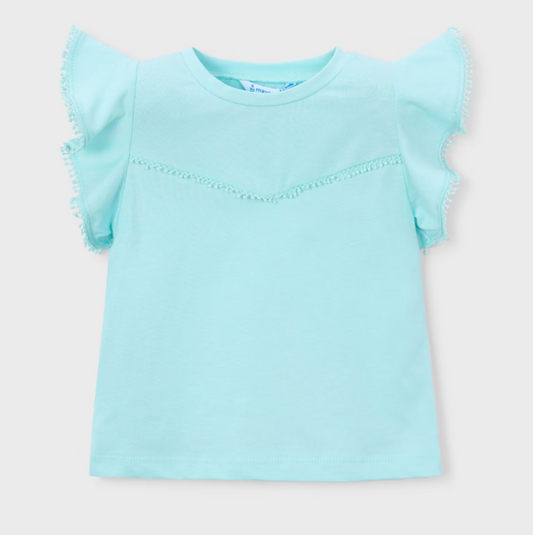 Mayoral Girl Whimsy Aqua Shirt