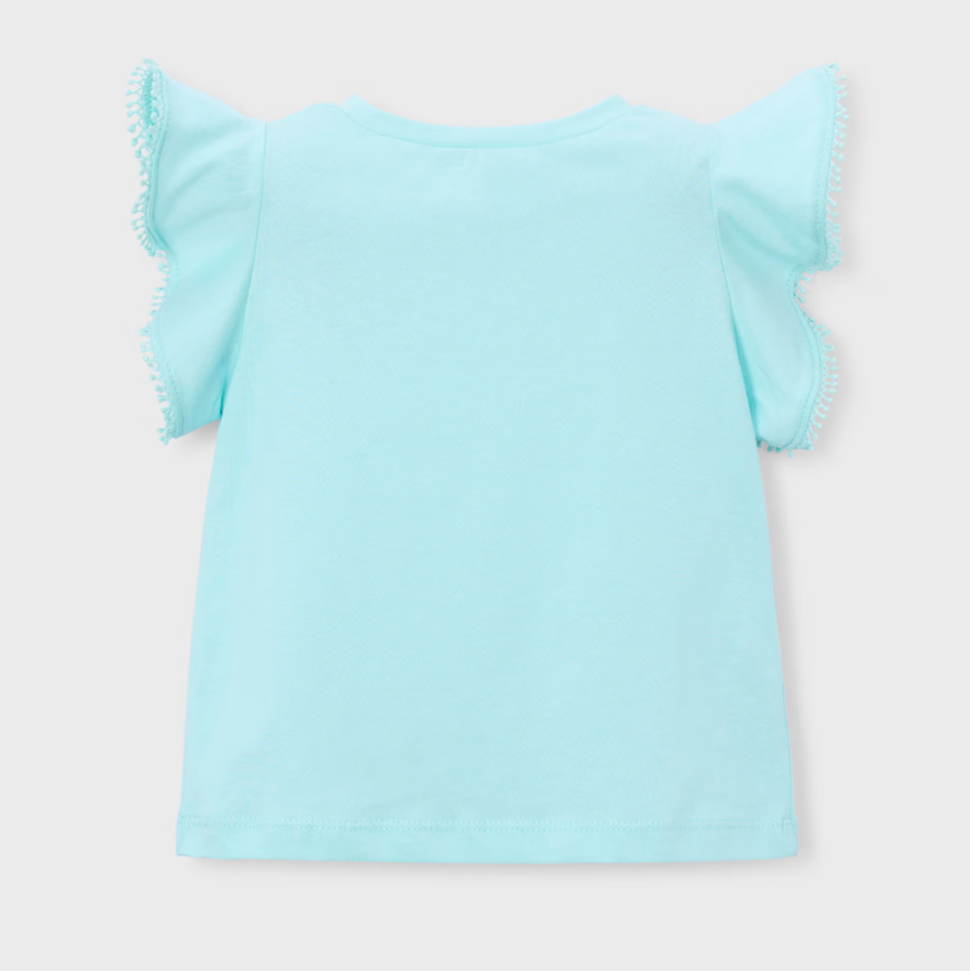 Mayoral Girl Whimsy Aqua Shirt