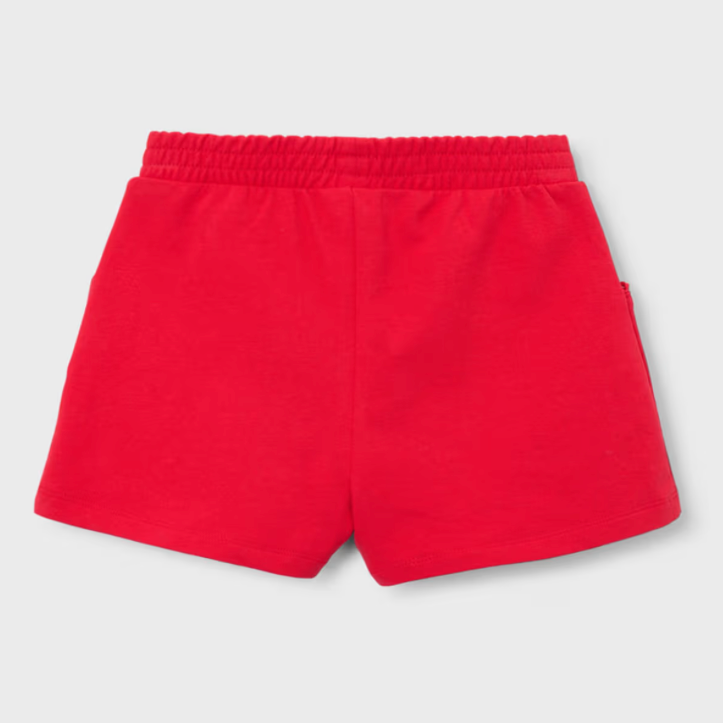 Mayoral Girl Red Chenille Shorts