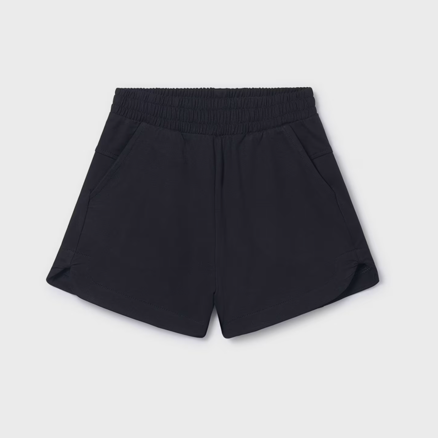 Mayoral Tween Black Chenille Shorts