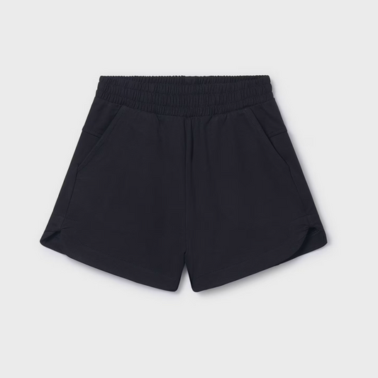 Mayoral Tween Black Chenille Shorts