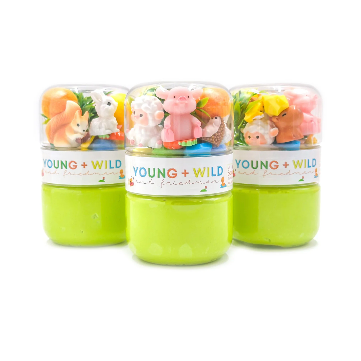 YWF Spring Animals Grab & Go Dough Jar