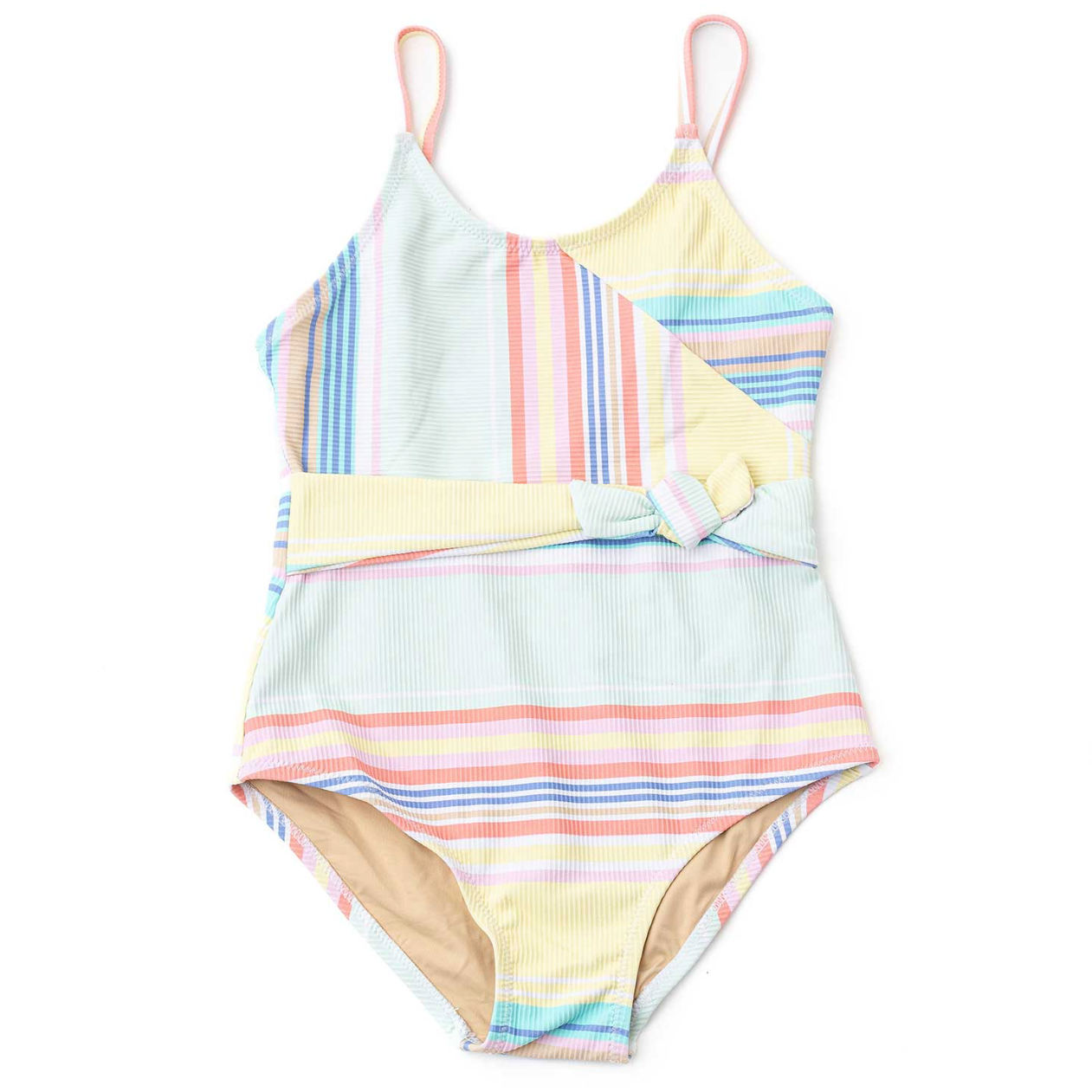 Shade Critters Surfer Stripe Ribbed One Piece Swimsuit
