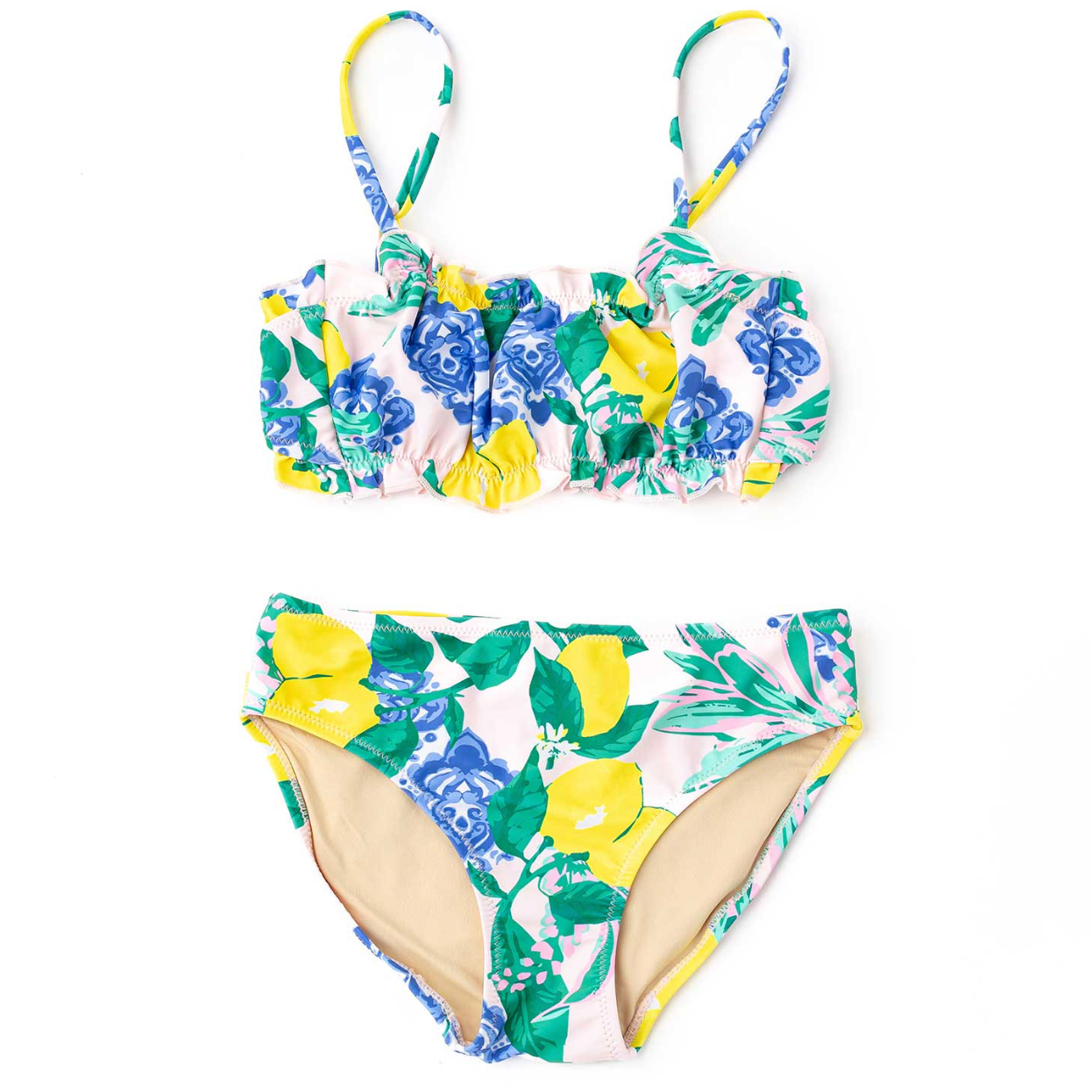 Shade Critters Santorini Citrus Smocked Two Piece Swimsuit