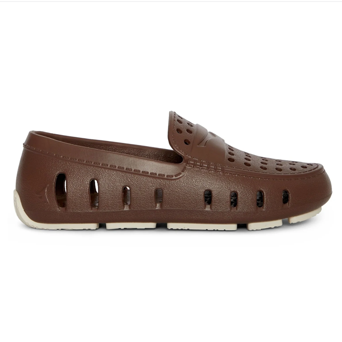 Floafers Prodigy Driver Shoe - Driftwood Brown/Coconut
