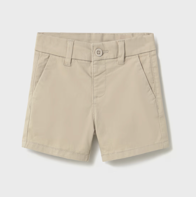 Mayoral Baby Boy Khaki Chino Twill Shorts