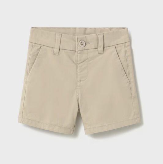 Mayoral Baby Boy Khaki Chino Twill Shorts