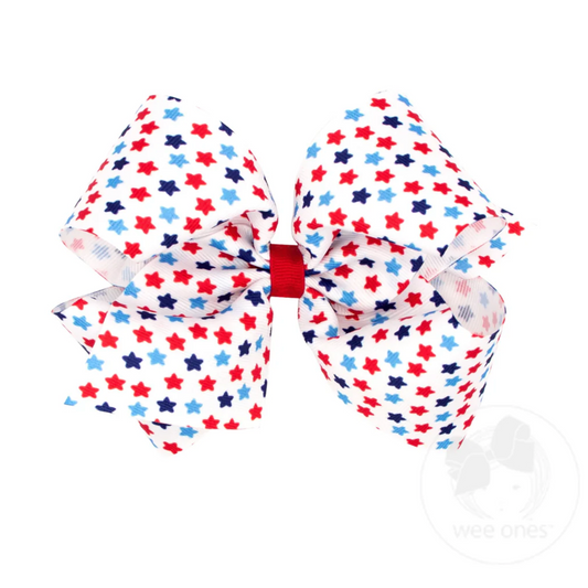 Wee Ones Star Grosgrain Hair Bow