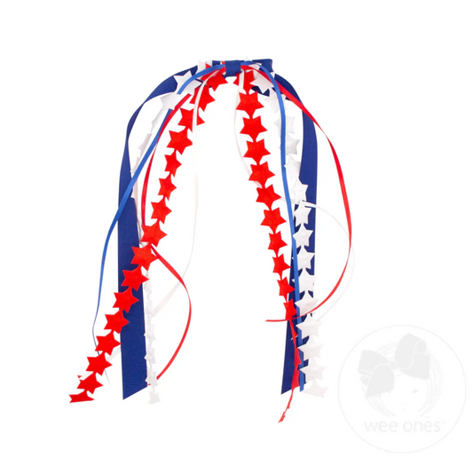 Wee Ones Patriotic Streamers Hair Clip