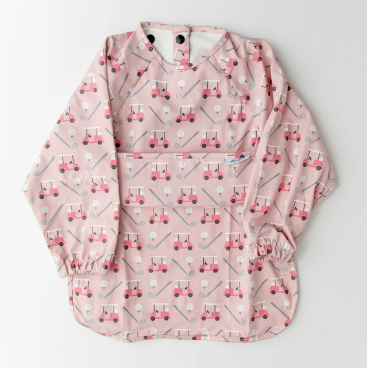 Calla & Friends Pink Golf Grayson Long Sleeve Bib